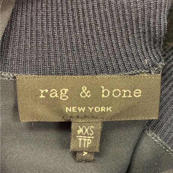 RAG & BONE 100% Silk Sleeveless Top Navy XXS - Picture 4 of 5